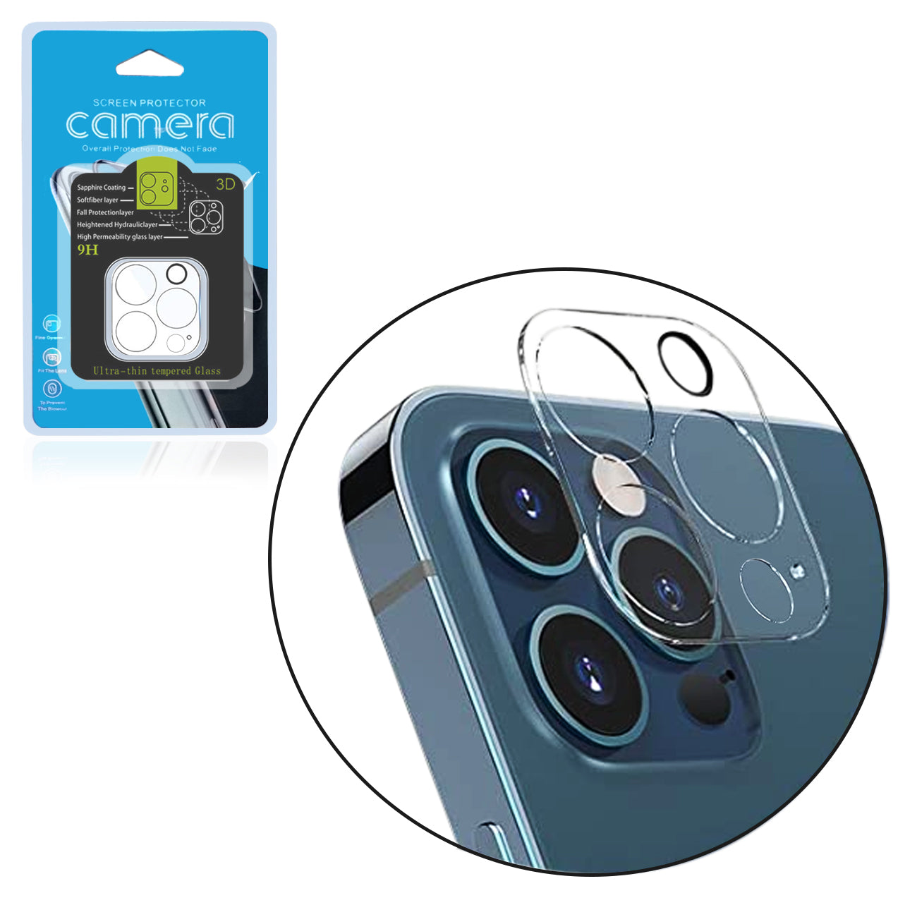 Reiko Clear Camera Protector for iPhone 12 Pro